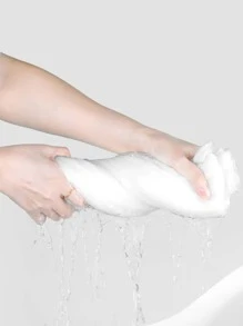 压缩一次性毛巾旅行便携洁面巾加厚干湿两用旅行一次性用品旅行酒店必备户外用品房间用品沙滩旅行迷你经期一次性用品浴室配件 - 白色 - 查看 4