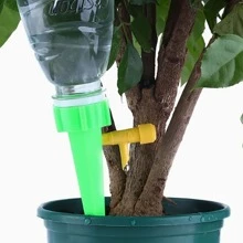 10 件/套塑料自动浇水装置，花园日常绿色植物浇水装置，园林工具，花园园艺工具 - 綠色 - 查看 2