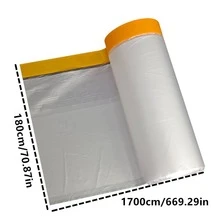 1 Cuộn Vật dụng trong nhà Chống bụi Che phủ - Trong sáng - Xem 7