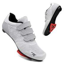 Unisex Peloton & Spd Compatible Road Cycling Shoes,indoor Cycling Shoes With Cleat For Bike Racing, Including Anti-slip Board - Light Grey - View 2