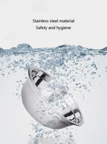 Cat Head Shaped Pet Bowl - White - View 5