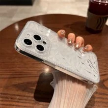 闪亮水钻纹理手机壳适用于 11/15/16、17 Pro Max，适合女性，透明手机壳适用于 13 Pro、A15/A53/A73、Note 12/11S
