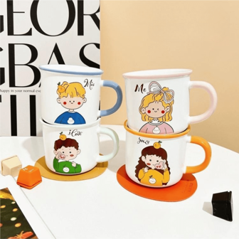 1 件可爱卡通图案马克杯 返校季