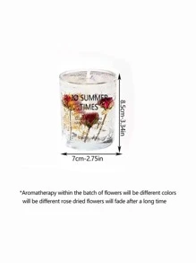 1 chiếc Vắt nến họa tiết hoa, Nến trang trí nhà bằng thạch lãng mạn - Nhiều màu - Xem 6
