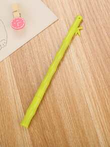 創意竹子中性筆可愛學生淡水筆書桌辦公室用品針抹胸簽字筆黑色0.5mm(1入組)