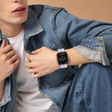 硅胶表带适用于 Amazfit GTS、GTS 4、GTS 4 Mini、GTS 2 Mini、GTS 2、GTS 2e、GTS 3、Amazfit Bip、Bip 3、Bip 3 Pro、Bip U、Bip U Pro，20 毫米替换运动腕带，男女皆宜，紫色，可作为返校学生的礼物 - 紫色 - 查看 5