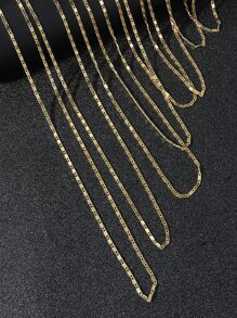 40-75cm銅床單鏈條樣式項鍊,女士受歡迎首飾類鏈條配件