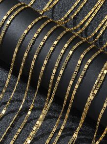 40-75cm銅床單鏈條樣式項鍊,女士受歡迎首飾類鏈條配件