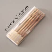 6支/套 中性咖啡色速干圆珠笔，适用于学生考试和复习练习 - 彩色 - 查看 1