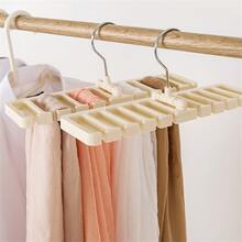 皮帶收納人工製品架懸掛棒球帽圍巾衣架絲巾系帶衣架多功能鉤皮帶領結環形 - 白色 - 查看 7