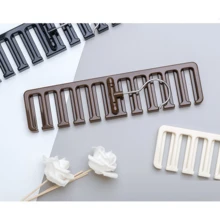 皮帶收納人工製品架懸掛棒球帽圍巾衣架絲巾系帶衣架多功能鉤皮帶領結環形 - 白色 - 查看 5