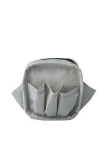 小型化妝包，適合於錢包，便於旅行的迷你便攜式化妝袋，綠色化妝包儲物化妝品組織器化妝箱 - 墨綠色 - 查看 4