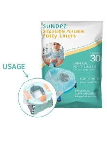 30pcs Baby Disposable Potty Chair Liner - White - View 1