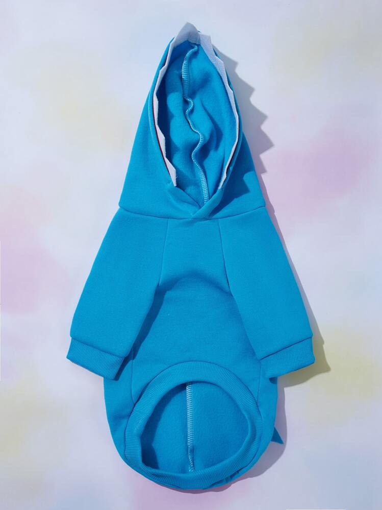 PETSIN 1pc Pet Cosplay Shark Hoodie - Blue - View 4