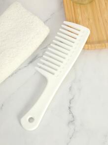 1 chiếc lược răng rộng cực dày, lược chải tóc để gỡ rối, lược chải tóc chống tĩnh điện, lược cắt tóc, cho gia đình & salon, lược tạo kiểu, lược chải tóc có tay cầm - trắng - Xem 2