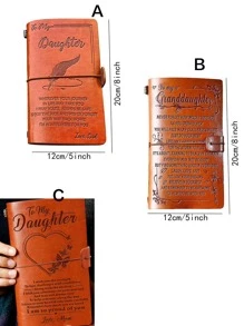 Notebook Student Planner Journal Gift Travel Diary Notebook Memo Pad Handwritten Book Record Book - Burnt Orange - View 11