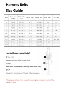 1 pieza arnés de disfraz sexy con hebilla redonda, adecuado para Halloween - Negro - Ver 7