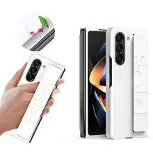 素色手機殼帶手繩 - 白色 - 查看 2