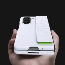 素色手機殼帶手繩 - 白色 - 查看 6