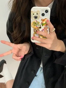 卡通圖案手機殼 - 彩色 - 查看 1