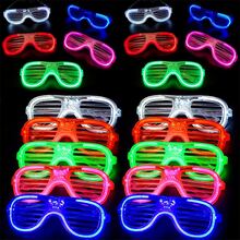 luz LED Gafas para de fiesta de cumpleaños & concierto actuación Adorno - Rojo - Ver 1