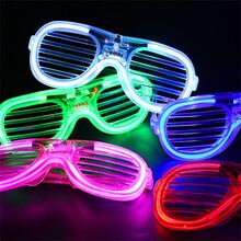 luz LED Gafas para de fiesta de cumpleaños & concierto actuación Adorno - Rojo - Ver 2