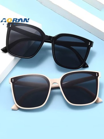 2 件套男女通用新款时尚眼镜，夏季时尚时尚眼镜，时尚眼镜