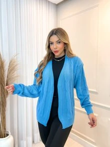 Women Cardigans - Blue - View 3
