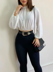 Women Blouses - White - View 3