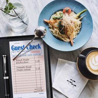 1 pezzo rosa clienti di buffalo libri per , cameriere libretto degli assegni , cibo libro , ristorante Tappetino , carta , Accessori , 50 biglietti