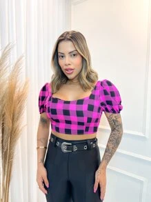 Women Tops - 中紫紅色 - 查看 3