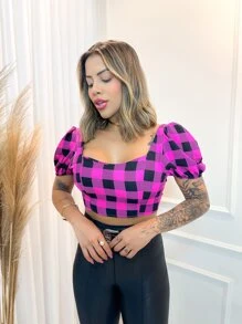 Women Tops - 中紫紅色 - 查看 4