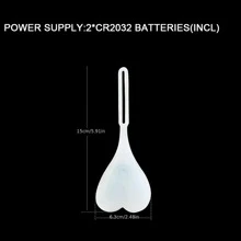 1入組心形自行車尾燈:防水LED騎行球適用於夜晚騎術和車卡車警告閃光-基本雞蛋信號燈 - 白色 - 查看 7