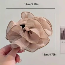 浪漫大尺寸网状和多花装饰发夹，女士优雅波西米亚风格发饰，发饰，发爪，爪夹，发夹，发夹，秋冬度假装女士沙滩配饰