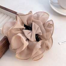 浪漫大尺寸网状和多花装饰发夹，女士优雅波西米亚风格发饰，发饰，发爪，爪夹，发夹，发夹，秋冬度假装女士沙滩配饰