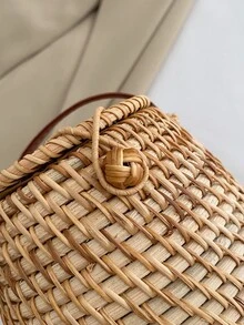 編織水桶包女士們斜挎包