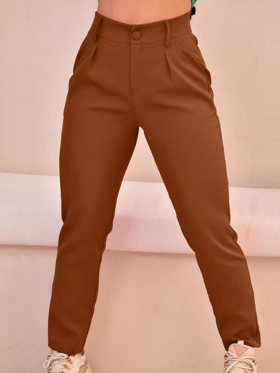 Women Pants - Bronze - View 1