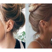 1 件防过敏平背耳钉，男女通用，立方氧化锆螺丝背耳环，不锈钢耳骨耳环，耳甲，耳屏，耳轮，耳轮，耳垂微型耳环穿孔珠宝 - 金色 - 查看 7