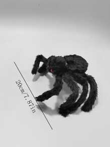 1入組黑色長毛絨蜘蛛裝飾用品 - 黑色 - 查看 4