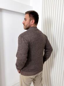 Men Cardigans - Màu nâu  Mocha - Xem 2