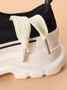 Rộng Màu Quả mơ Dây giày Với Kim loại , 2.2CM Chiều rộng - Màu be - Xem 5