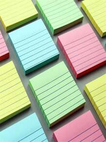 200 Sheets Of Paper With Notes Written On Them. Four Color Note Book Office. Essential Note Paper For Students. Notes, Bookmarks, Punctuation Stickers. Office Supplies - Multicolor - View 2