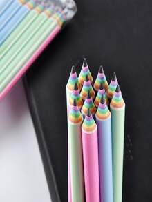 12 piezas Lápices de niños escribiendo con dibujo - Multicolor - Ver 2