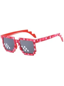 Men's Funny Fashion Glasses For Daily Driving And Outdoor Activities - Red - View 3