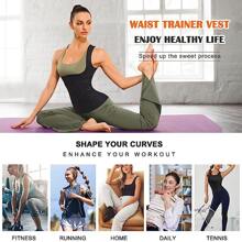 Women's Fitness Waist Trimmer Belt, Abdomen Control Body Shaper, Waist Training, Tight Corset, Shapewear, Black Waist Trainer - Black - View 5