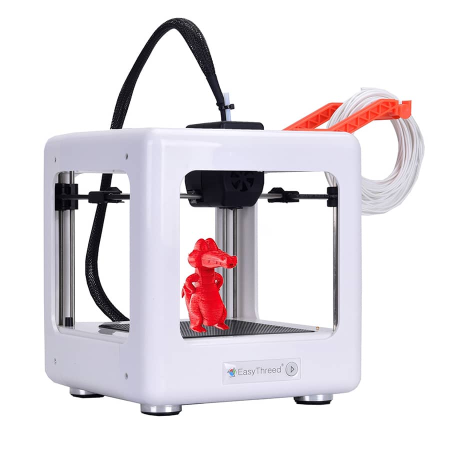 Easythreed 3d打印機入門級低噪聲,免費提供pla Tpu 1.75mm線材,打印尺寸為90x100x110mm