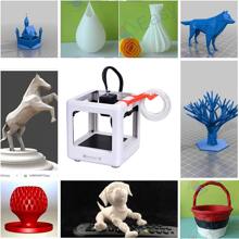 Easythreed 3d打印機入門級低噪聲,免費提供pla Tpu 1.75mm線材,打印尺寸為90x100x110mm - 白色 - 查看 4