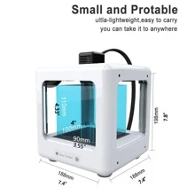 Easythreed 3d打印機入門級低噪聲,免費提供pla Tpu 1.75mm線材,打印尺寸為90x100x110mm - 白色 - 查看 7