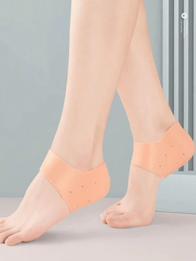 2pcs Heel Protector + 1pair Pain Relief Foot Protection Silicone Sleeve