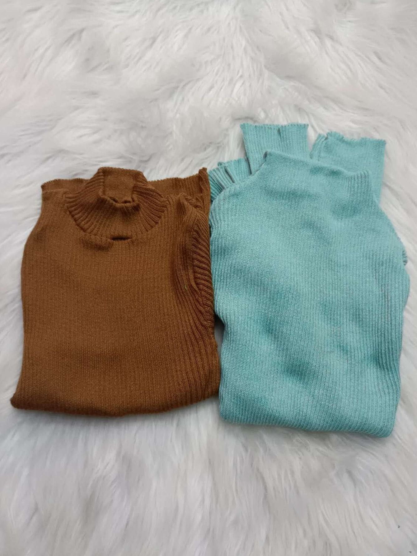 Women Sweaters - 咖啡棕 - 查看 1